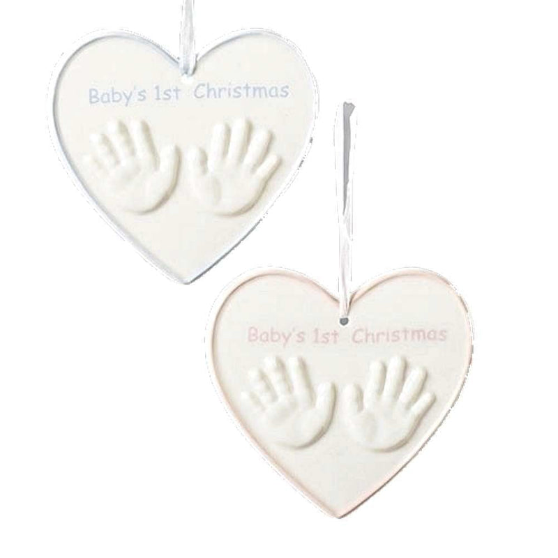 Hands in Heart Babies First Christmas -  Pink - Shelburne Country Store