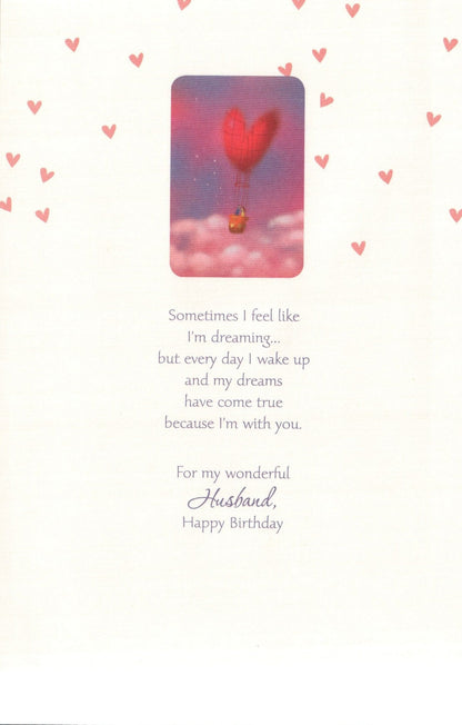 Birthday Card - Husband Heart Balloon - Shelburne Country Store