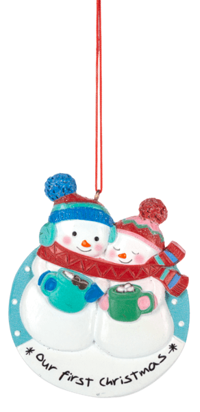 Snowman 1st Christmas Resin Ornament - Shelburne Country Store