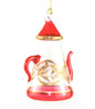 Gold Etched Coffee Pot -  Red - Shelburne Country Store