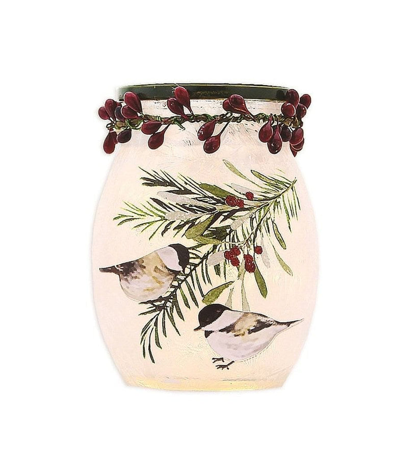 Evergreen Winter Pre-Lit Small Jar with Berries - Shelburne Country Store