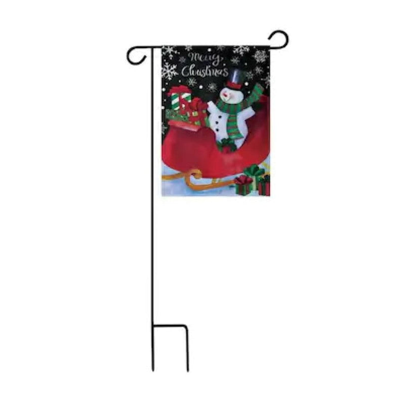 Holiday Garden Flag With Stake - - Shelburne Country Store