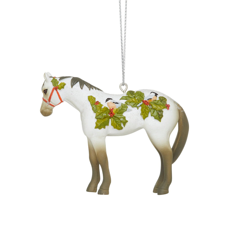 Winter Feathers - Painted Pony Ornament - Shelburne Country Store