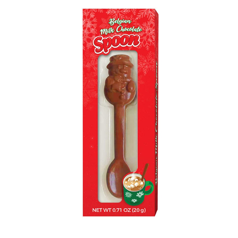 Belgian Milk Chocolate Spoon - Snowman - Shelburne Country Store