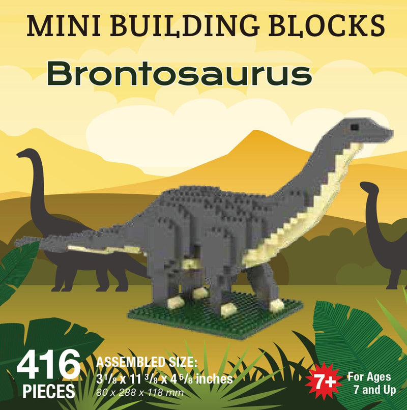 Mini Building Blocks - Brontosaurus - Shelburne Country Store