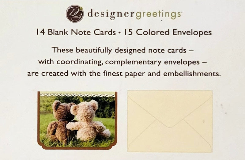 Boxed Notecards - Blank - Best Friend Bears - Shelburne Country Store