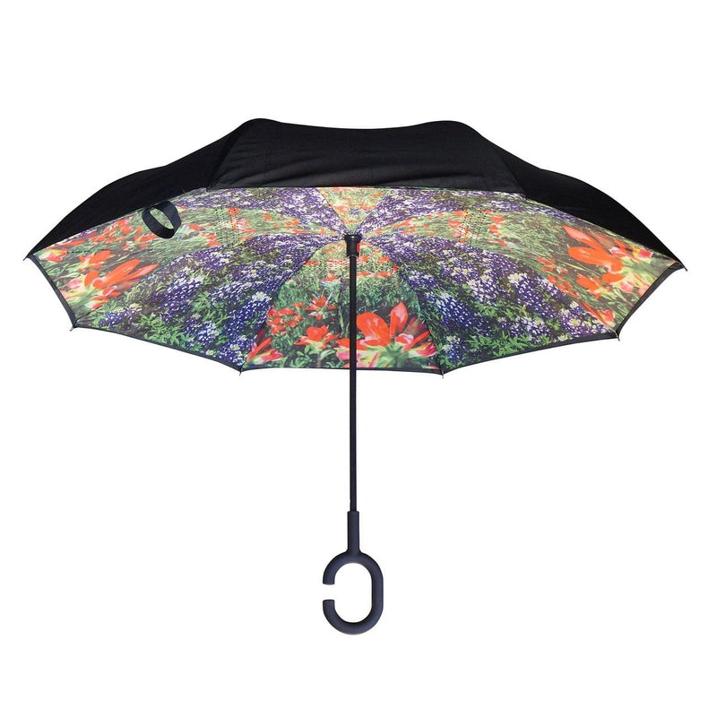 Topsy Turvy Umbrella - Blue Bonnet Wild Flowers - Shelburne Country Store