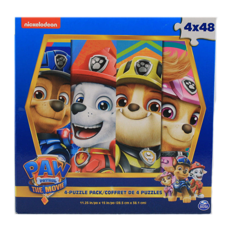 Kids 4 Puzzle pack - 48 piece - Paw Patrol the Movie - Shelburne Country Store