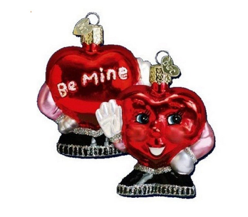 Be Mine Heart Glass Ornament - Shelburne Country Store