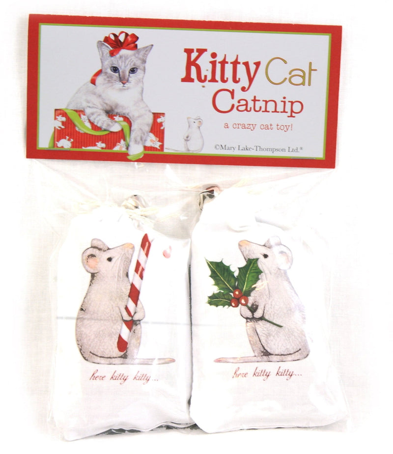 Holiday Kitty Cat Catnip - White - Shelburne Country Store