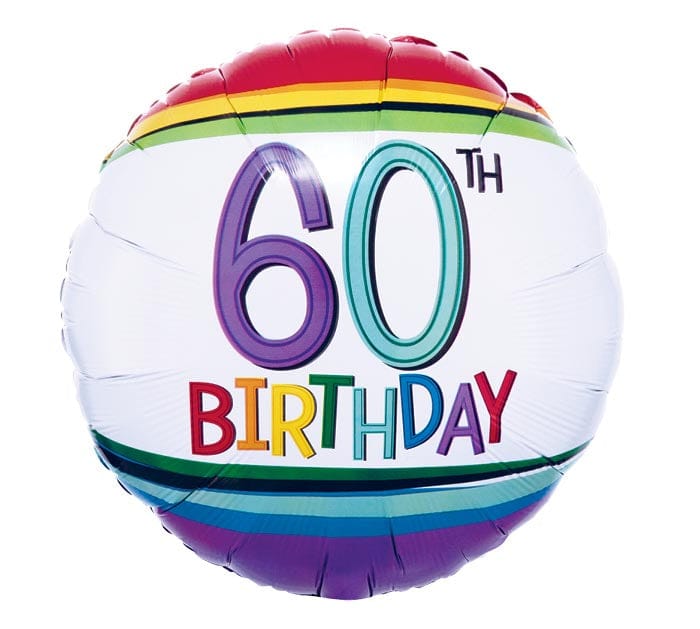 17" 60th Birthday Balloon - Shelburne Country Store