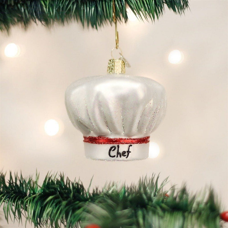 Chef Hat Glass Ornament - Shelburne Country Store