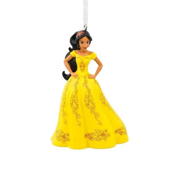 Resin Elena in a Christmas Dress Ornament - Shelburne Country Store