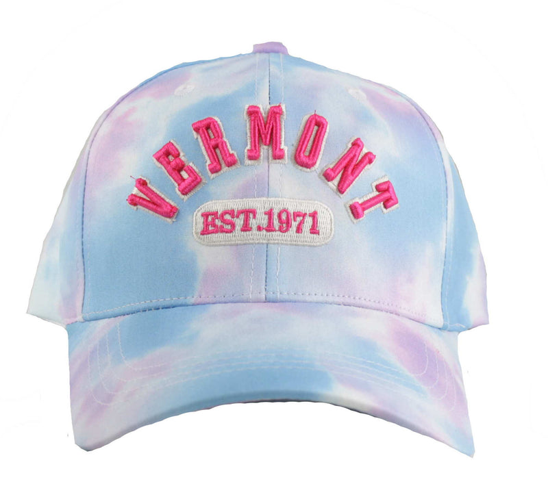 Vermont Tie Dye Hat - Blue and Pink - Shelburne Country Store