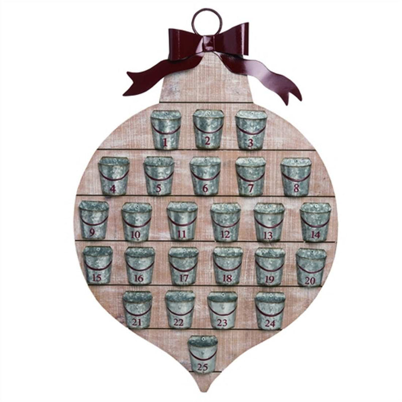 Metal Syrup Bucket Advent Calendar - Shelburne Country Store