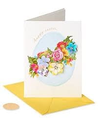 Floral Egg Easter Card - Shelburne Country Store