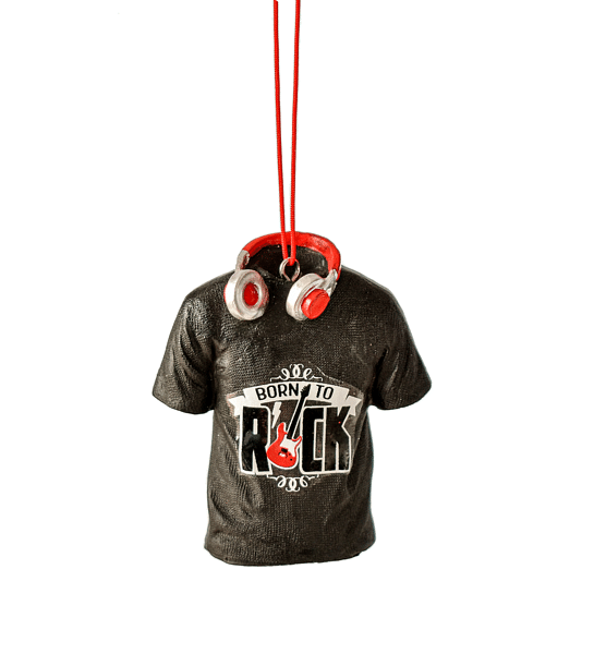 T-Shirt & Headphone Ornament - Born to Rock - Shelburne Country Store