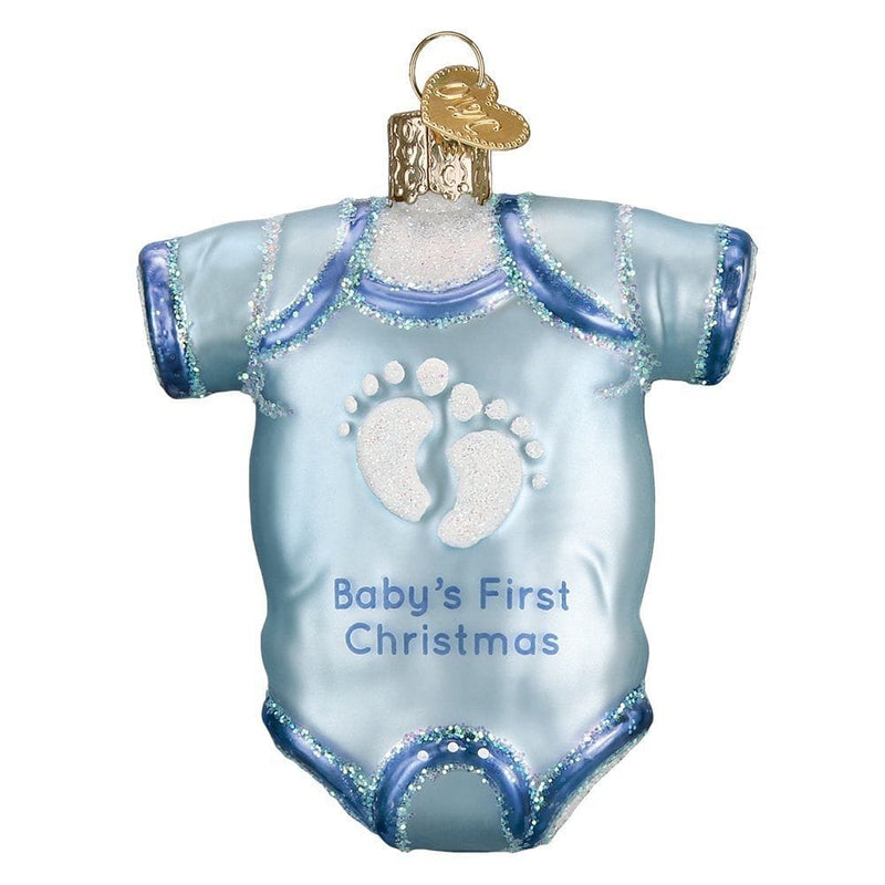 Old World Christmas Blue Baby Onesie - Shelburne Country Store