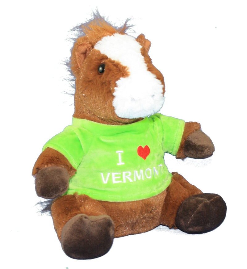 10 Inch Plush Horse with "I Love Vermont" T-Shirt - Shelburne Country Store