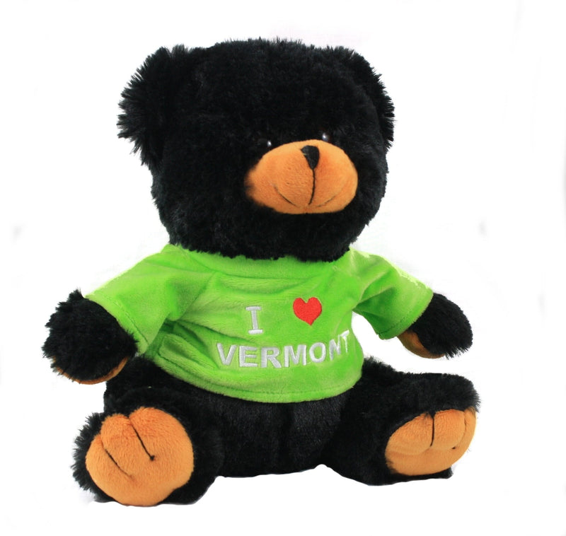10 Inch Black Bear with "I Love Vermont" T-Shirt - Shelburne Country Store