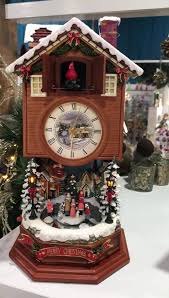 Christmas Carolers - Cuckoo Clock with LED and Sound (damaged) - Shelburne Country Store