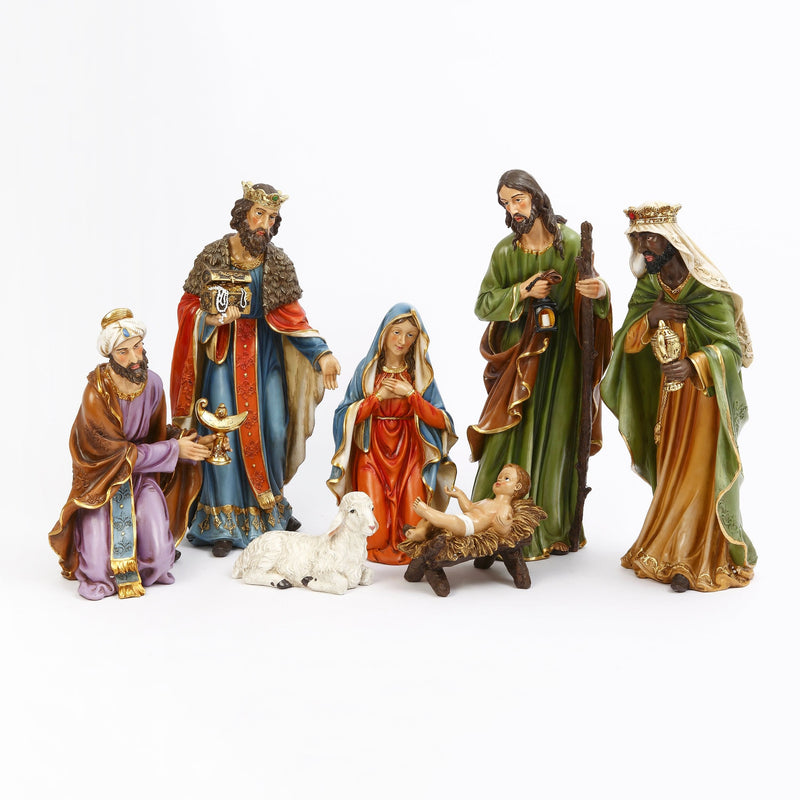 7 Piece Resin Nativity Scene - 23 Inch Tall - Shelburne Country Store