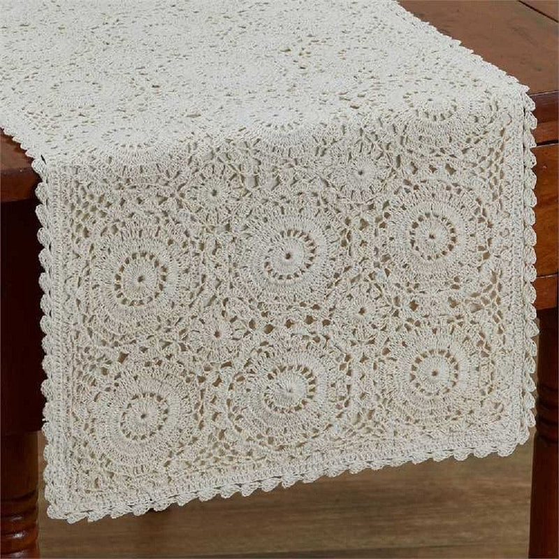Lace Yarn Table Runner  13 x 36 - Shelburne Country Store
