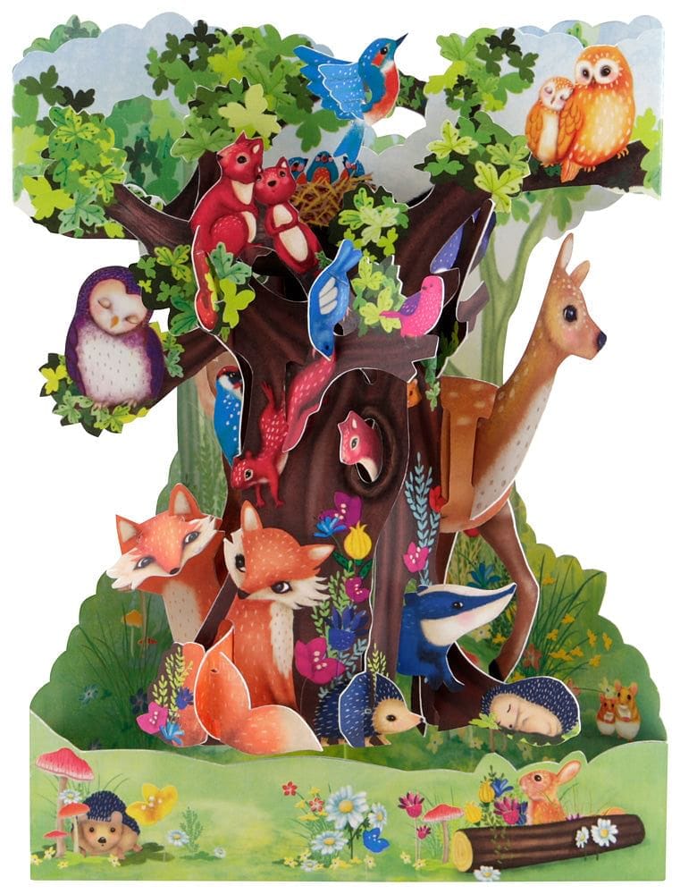 Forest Animals   - Swing Card - Shelburne Country Store