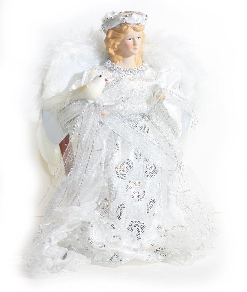 12 inch Angel with Silver Trim - Shelburne Country Store
