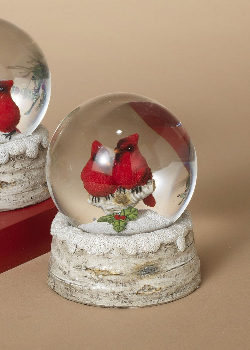 4 Inch Resin Holiday Cardinal Waterglobe - - Shelburne Country Store