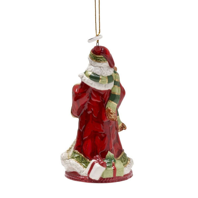 Fitz And Floyd Holiday Home Dated 2021 Santa Bell Ornament - Shelburne Country Store
