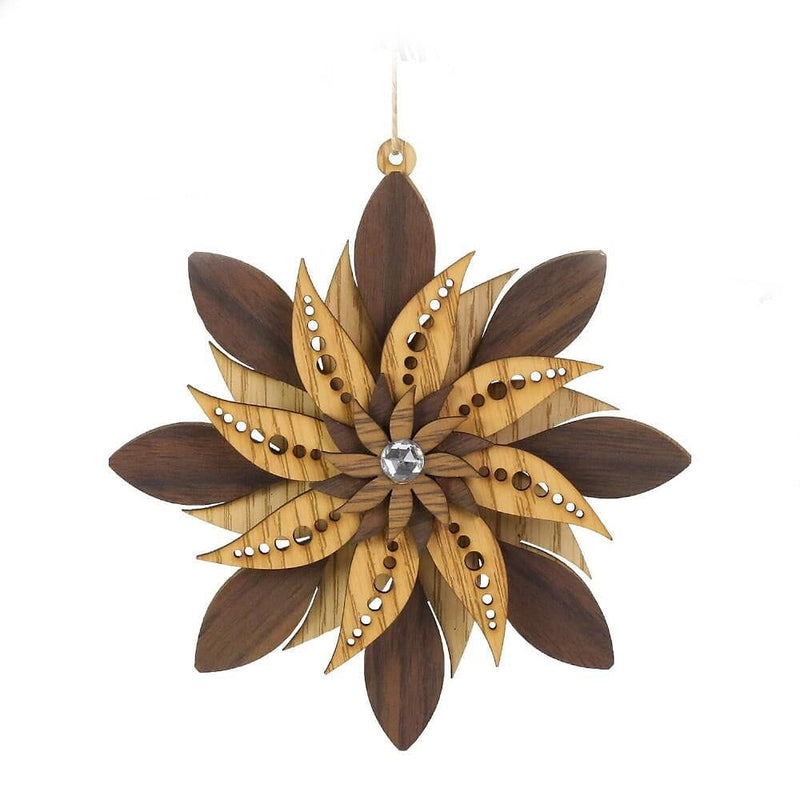 Wooden Pinwheel Floral Ornament - Shelburne Country Store