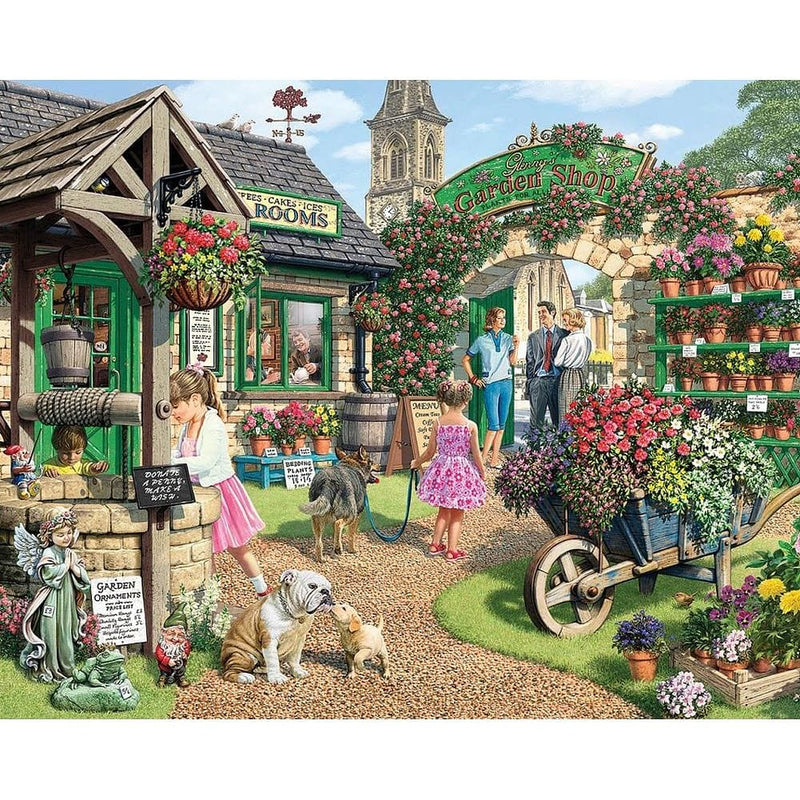 White Mountain Puzzles The Garden Shop - 1000 Piece Jigsaw Puzzle - Shelburne Country Store
