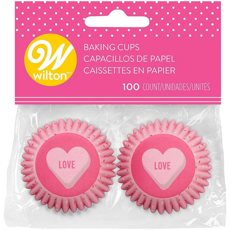 Valentine's Day Love-Heart Mini Baking Cups - 100 Count - Shelburne Country Store