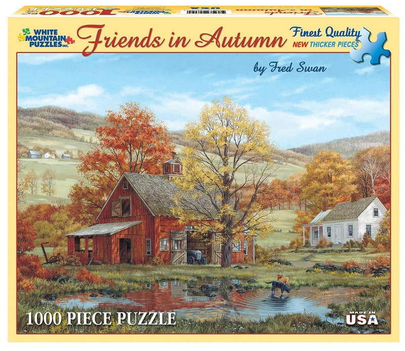 Fred Swan Friends In Autumn Puzzle - 1000 Piece - Shelburne Country Store