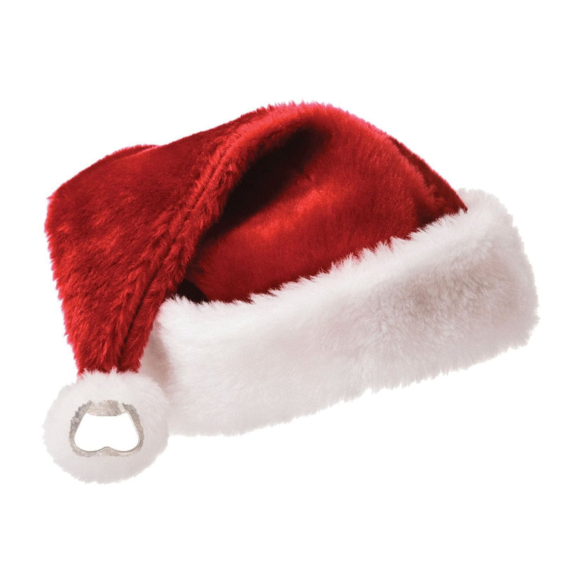 Red and White  Santa's Bottle Cap Hat - Shelburne Country Store
