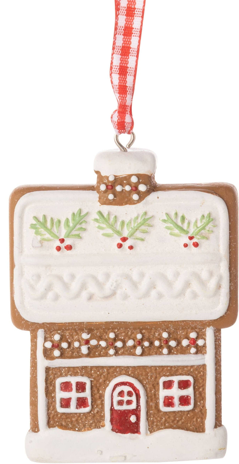Gingerbread House Ornament - Green - Shelburne Country Store