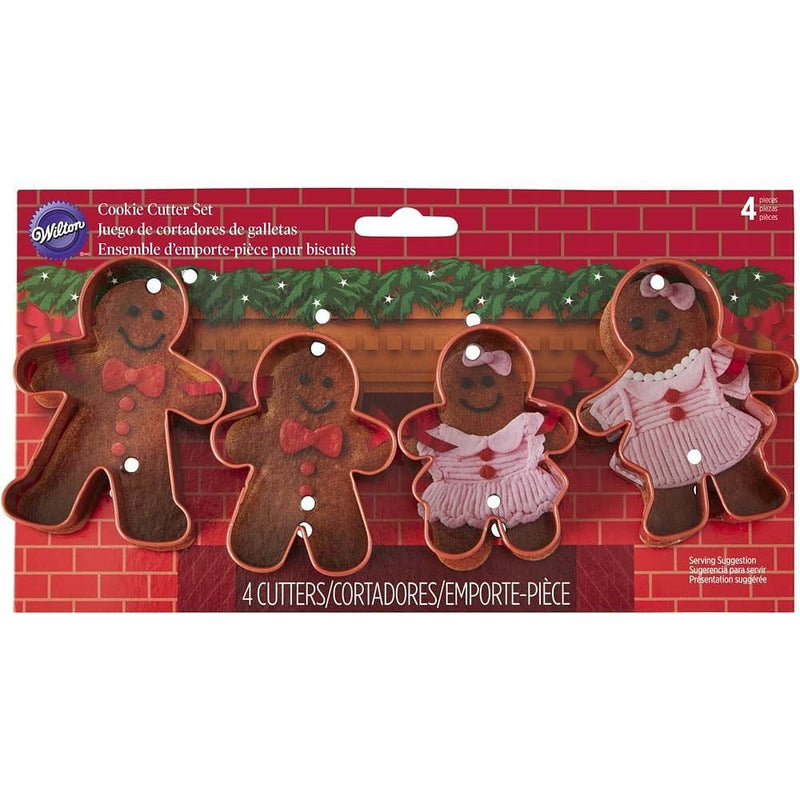 Gingerbread Family Metal Cookie Cutter Set - Shelburne Country Store
