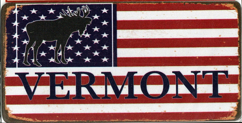 Vermont Distressed US Flag Magnet - Shelburne Country Store
