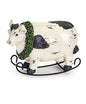 5 Inch Rocking Farm Animal with Wreath - - Shelburne Country Store
