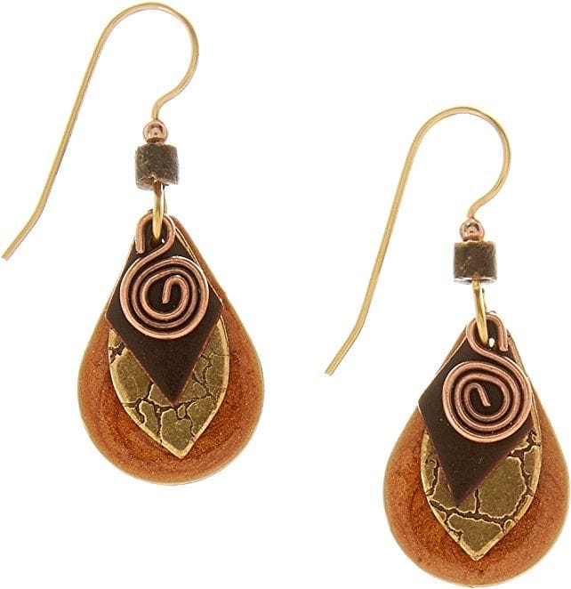 Coil On Layered Shapes  Earring - Shelburne Country Store