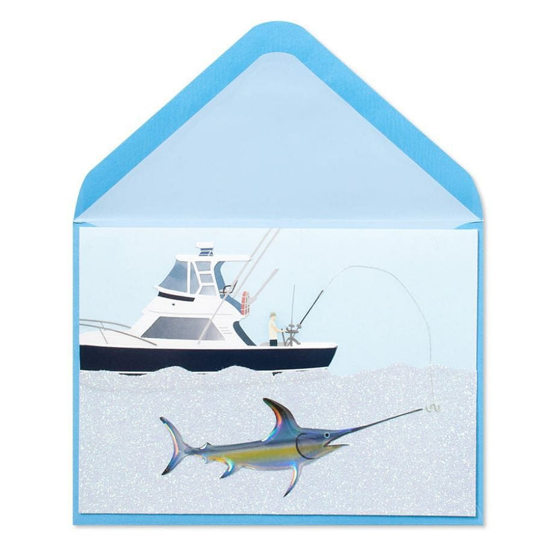 Handmade Marlin Fishing Father's Day Card - Shelburne Country Store