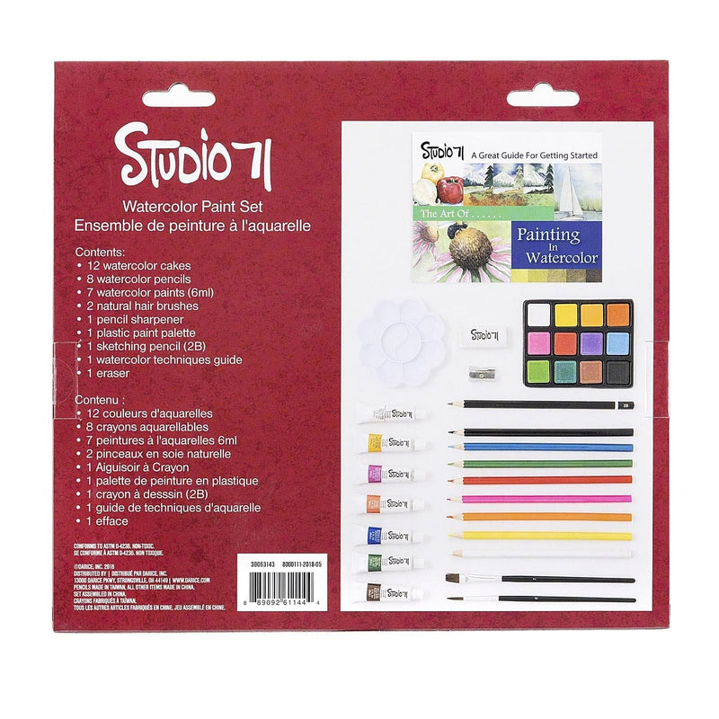 Studio 71 Getting Started Watercolor Set - 34 pieces - Shelburne Country Store