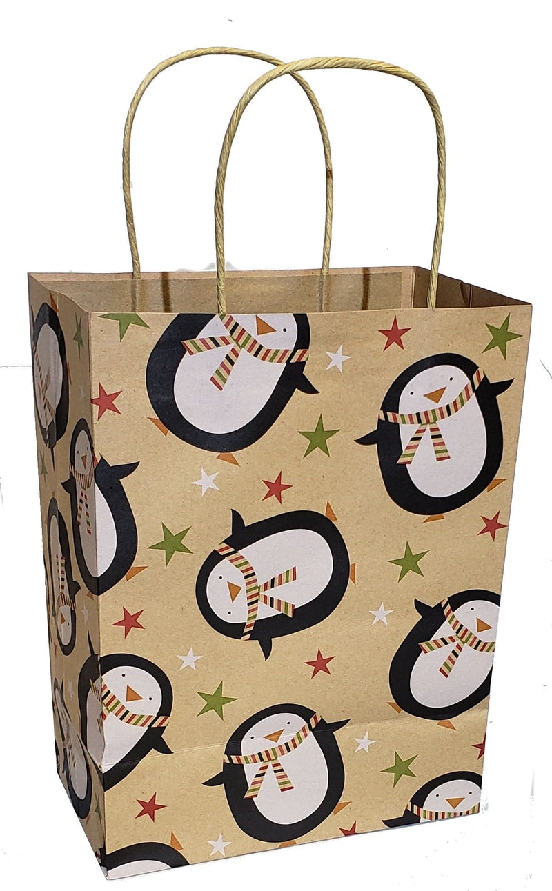 Medium Kraft Gift Bag - Penguins - Shelburne Country Store