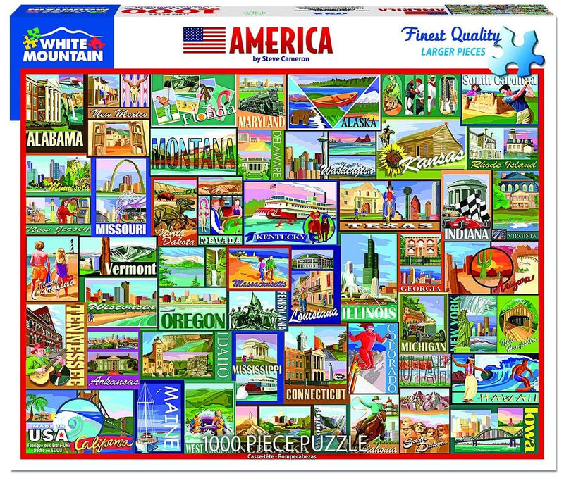 America - 1000 Piece Puzzle - Shelburne Country Store