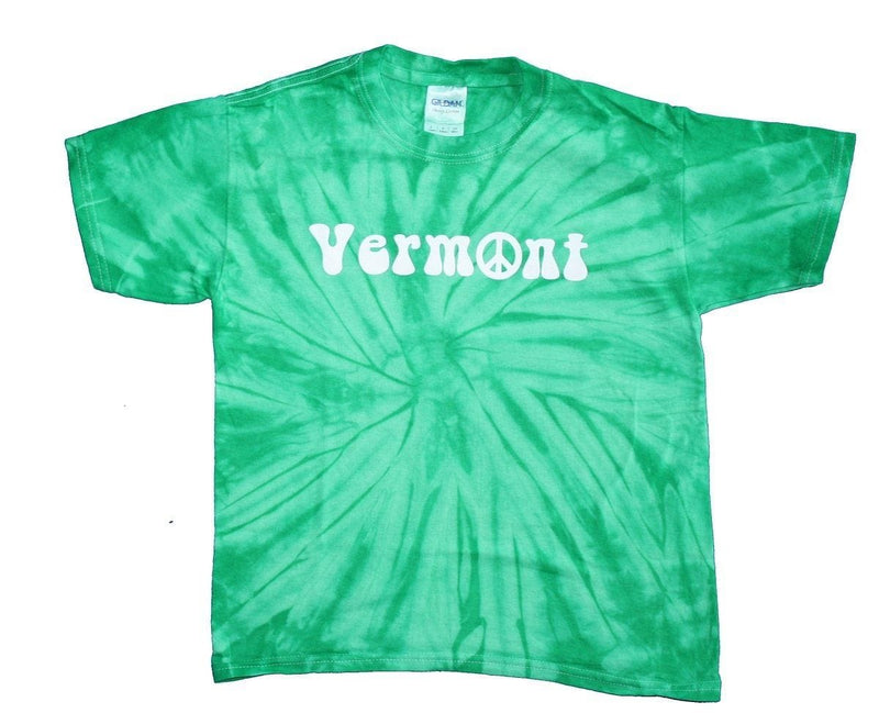 Youth T-Shirt - Tie Dye Peace Sign - - Shelburne Country Store