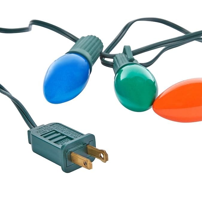 25-Count 25-ft Multicolor Incandescent Plug-In Christmas String Lights - Shelburne Country Store