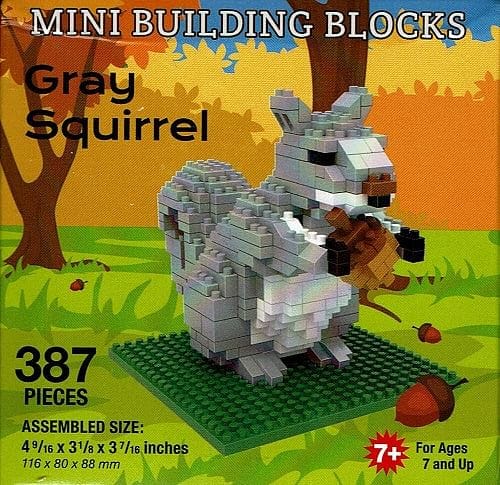 Mini Building Blocks - Gray Squirrel - Shelburne Country Store