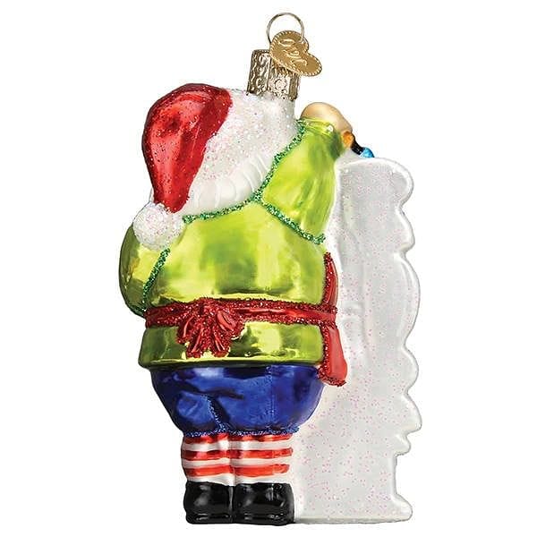 2021 Santa Glass Ornament - Shelburne Country Store