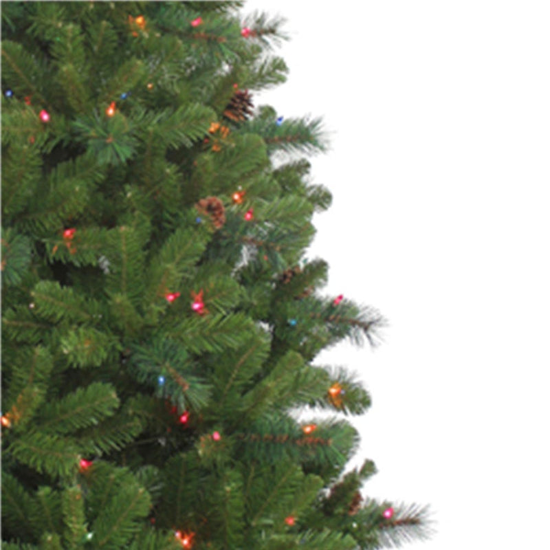 7.5 Foot Pre-Lit Burlington Spruce Tree - Multicolor - Shelburne Country Store